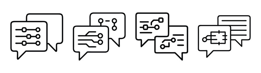 Circuit diagram communication network schematic electronic engineering discussion design vector