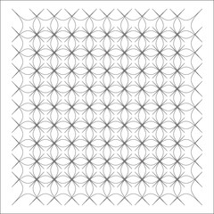Abstract seamless geometric line pattern with intersecting curve

