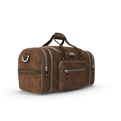 Brown Duffel Leather Case