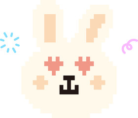 Fototapeta premium Pixel Art Rabbit