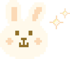 Fototapeta premium Pixel Art Rabbit
