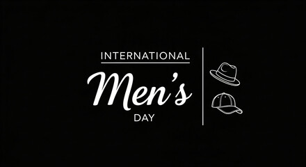 International Men's Day lettering text animation. Handwritten calligraphy text with alpha channel. Great for celebrations, events, and festivals. Transparent background easy to put into any ... See Mo
