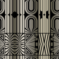 seamless pattern luxury art deco elements
