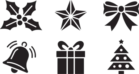 Fototapete Positive Typografie Happy New Year cloud text icon. Celebration, typography, joy, festive design, winter greeting, holiday message, party, fireworks, positive art  © jonwid