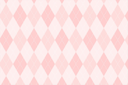 赤色アーガイルチェック背景パターン	
