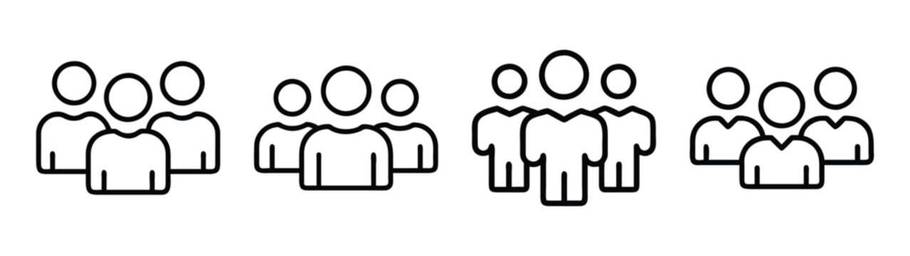 Illustration of group of people, crowd, team, community, society, population, gathering concept
