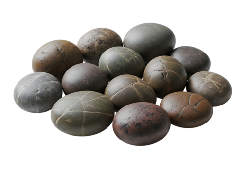 Smooth rounded stones with natural markings rocks pebbles