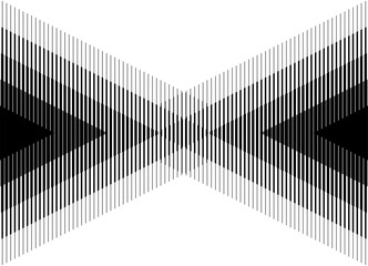 Vector pattern of striped triangles, black on white background. Modern design element from lines. Vector background for covers, advertising, packaging. Abstract geometric