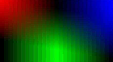Abstract pixelated gradient of red green and blue colors