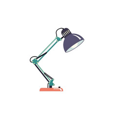 Modern adjustable architect desk lamp vector illustration.