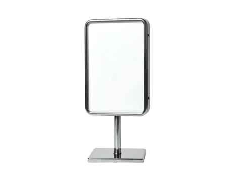 Blank illuminated display stand on a square base