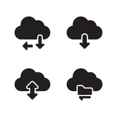 Cloud Synchronization Secure Sync Technology Icon