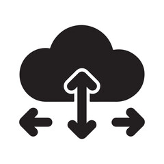 Cloud Synchronization Cloud Data Transfer Icon