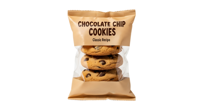 Enjoy a delightful snack with these classic chocolate chip cookies, perfect for satisfying your sweet cravings any time.
