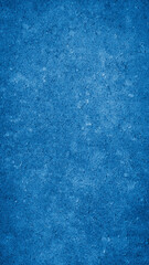 the wall is painted with blue paint with visible details