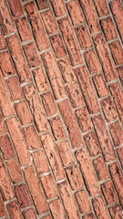 red brick with visible details. background or texture