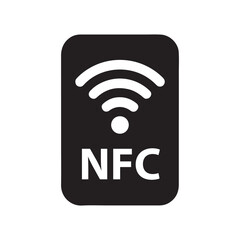Tap and pay NFC solid icon