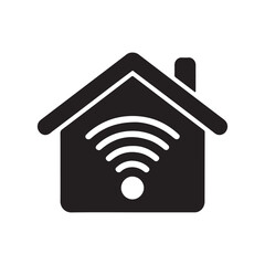 Home automation internet solid icon