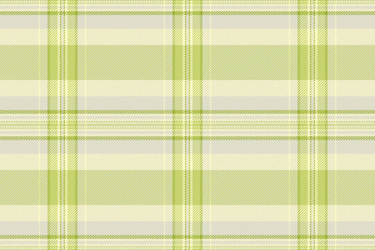 Rural background plaid tartan, no people seamless fabric check. Old-fashioned texture textile pattern vector in light and lime colors.