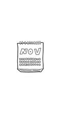 calendar november template illustration