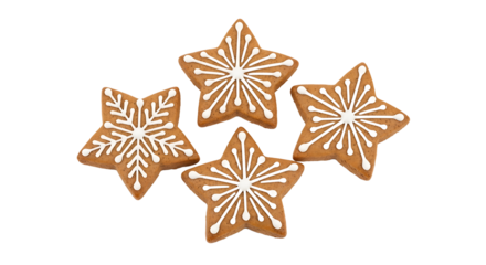 Delight in these holiday star cookies! Each with unique icing, they capture the joy of festive celebrations. 