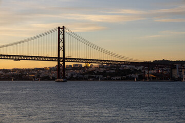Fototapeta premium Sunset in Lisbon