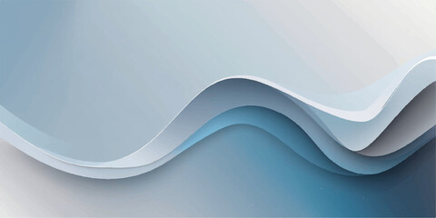 Abstract blue background with dynamic vector wave lines, perfect for a futuristic digital design template or business concept illustration