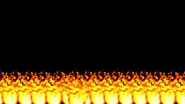 Cartoon Fire 2D Comic Manga Style Animation stock video, 2D Anime, Manga, Easy to use, Flash FX, 2D cartoon smoke burst, Just drop the clip straight into your Project, ideal for game developer