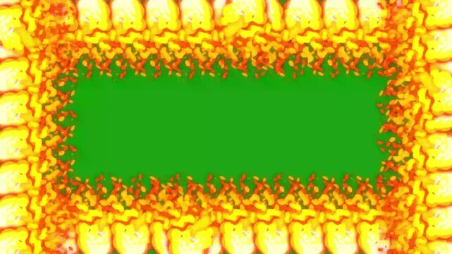 Cartoon Fire 2D Comic Manga Style Animation stock video, 2D Anime, Manga, Flash FX, 2D cartoon smoke burst, Easy to use, Just drop the clip straight into your Project, ideal for game developer