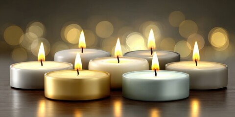 Elegant Candles with Warm Glow for Relaxation and Ambiance