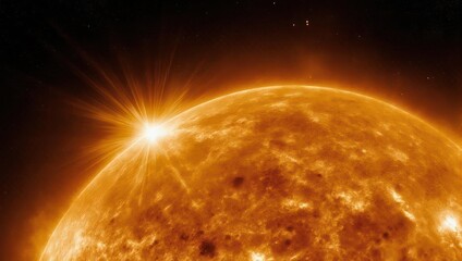 The Suns Fiery Embrace - A Stellar Display of Solar Activity.
