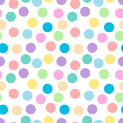Seamless pattern with dots design for fabric, wallpaper, clothing and all types of print textile and background	