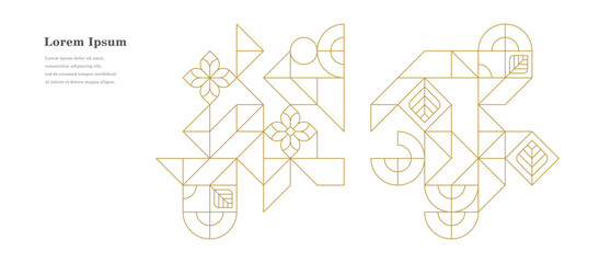 幾何学 抽象 サークル パターン 葉 テクスチャ 背景