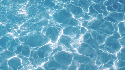 Fototapeta premium Sunlit water surface with rippled patterns. AI image