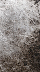 old aluminum sheet with burnt marks from the pan