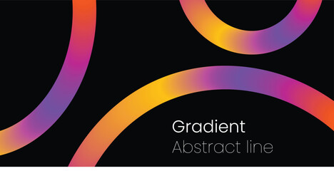 Modern Gradient Arcs Abstract Background in Orange and Purple Tones – Futuristic Minimal Design for Digital Art