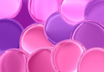 Pink circle bubble silk Holographic abstract background geometric optical fluid lines illusion wallpaper wave clear liquid illustration