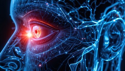 Explore the intricate neural networks of the human brain with this stunning visual, perfect for science, technology, or medical projects needing a modern, dynamic feel