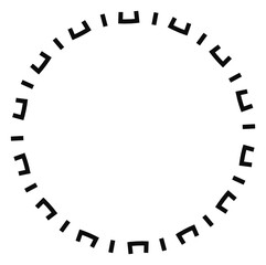 Fototapeta premium Minimalist geometric circle frame featuring an abstract, modern design, ideal for art and design projects.