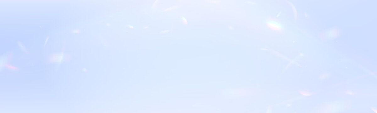 Iridescent light leaks shimmer like liquid rainbow across a transparent scene. Soft crystal flares enhance magical vibes. Perfect for digital art and posters. PNG