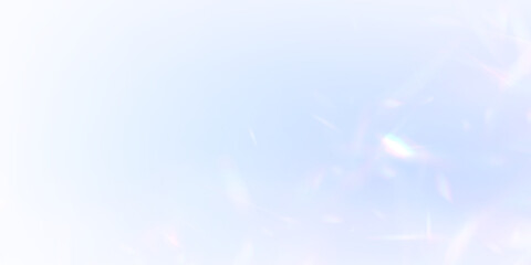 Rainbow crystal glares scatter soft colored light in all directions. Transparent overlays enhance magical and dreamy compositions. Perfect for digital art or photography. PNG
