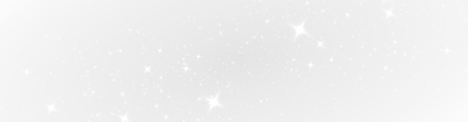 Glowing dust sparkle shimmer trail drifting through bright illumination background.
