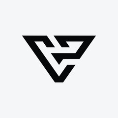 Letter CPV Minimal Monogram Logo