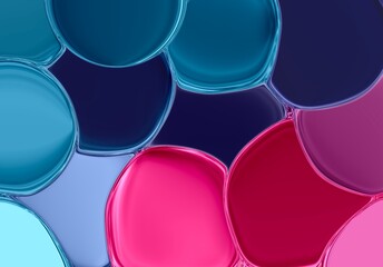Circle bubble silk Holographic abstract background geometric optical fluid lines illusion wallpaper wave clear liquid illustration
