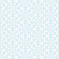 Soft Blue Floral Petal Repeat Pattern Design