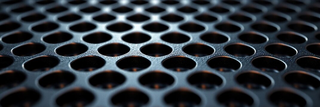 Macro perspective of carbon filter membrane showing microscopic structure and smooth texture. 