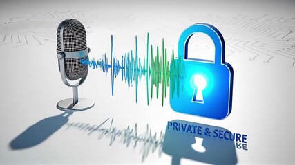 Secure Voice Communication and Data Privacy Concept. - Powered by Adobe