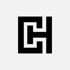 Letter CH initial creative unique new monogram logo