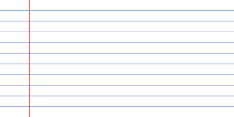 Lined notebook paper for background. Eps 10