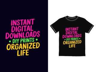 Blank cotton black t-shirt design template vector illustration for casual clothing and fashion apparel wear